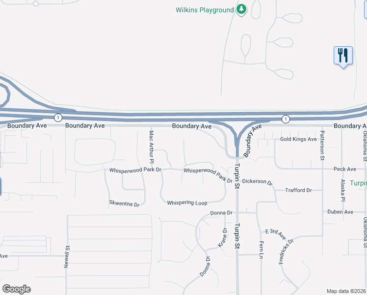 map of restaurants, bars, coffee shops, grocery stores, and more near 101 Rusty Allen Place in Anchorage