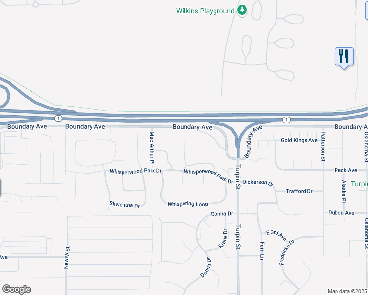 map of restaurants, bars, coffee shops, grocery stores, and more near 101 Rusty Allen Place in Anchorage