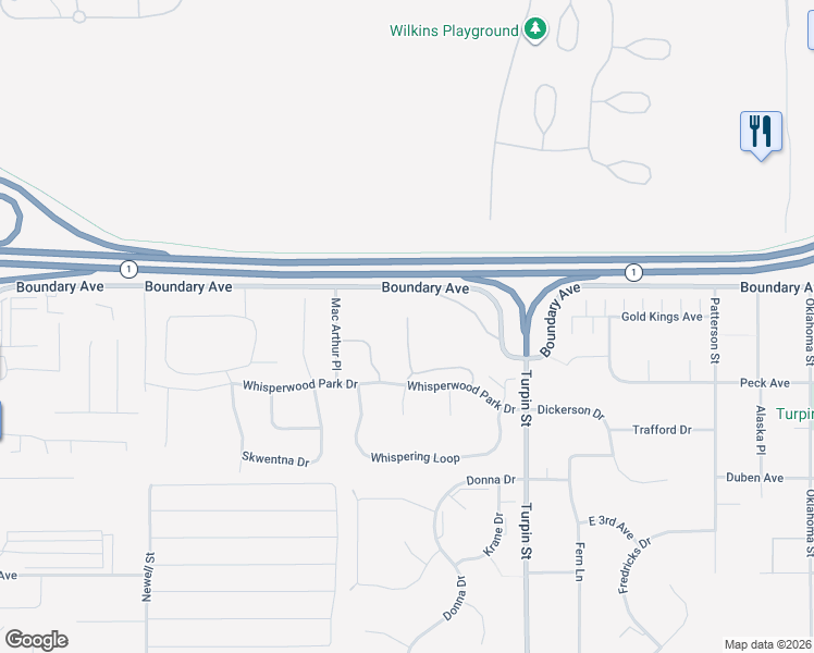 map of restaurants, bars, coffee shops, grocery stores, and more near 101 Rusty Allen Place in Anchorage