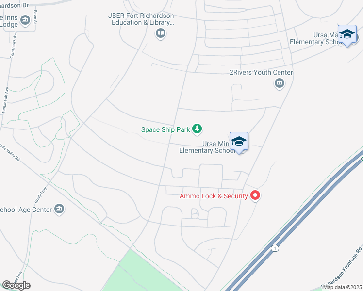 map of restaurants, bars, coffee shops, grocery stores, and more near 336 Hoonah Avenue in Anchorage