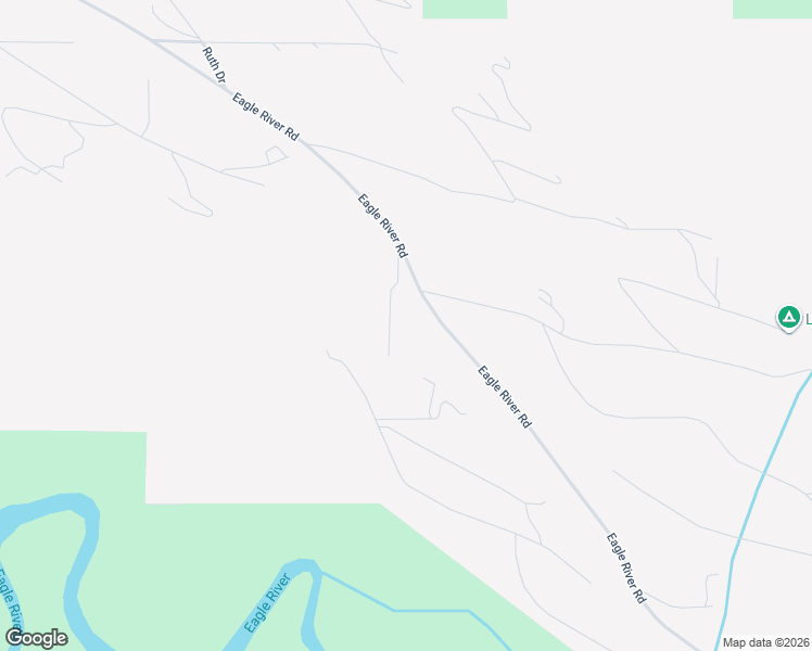 map of restaurants, bars, coffee shops, grocery stores, and more near 25320 Eagle River Road in Anchorage