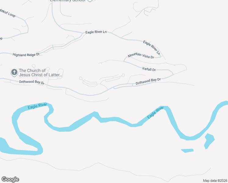 map of restaurants, bars, coffee shops, grocery stores, and more near 20436 Driftwood Bay Drive in Anchorage