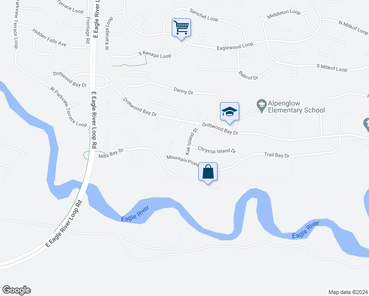 map of restaurants, bars, coffee shops, grocery stores, and more near 8836 Kak Island Street in Anchorage