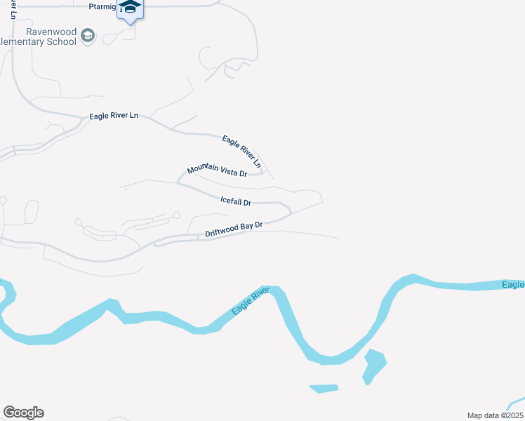 map of restaurants, bars, coffee shops, grocery stores, and more near 20832 Icefall Drive in Anchorage