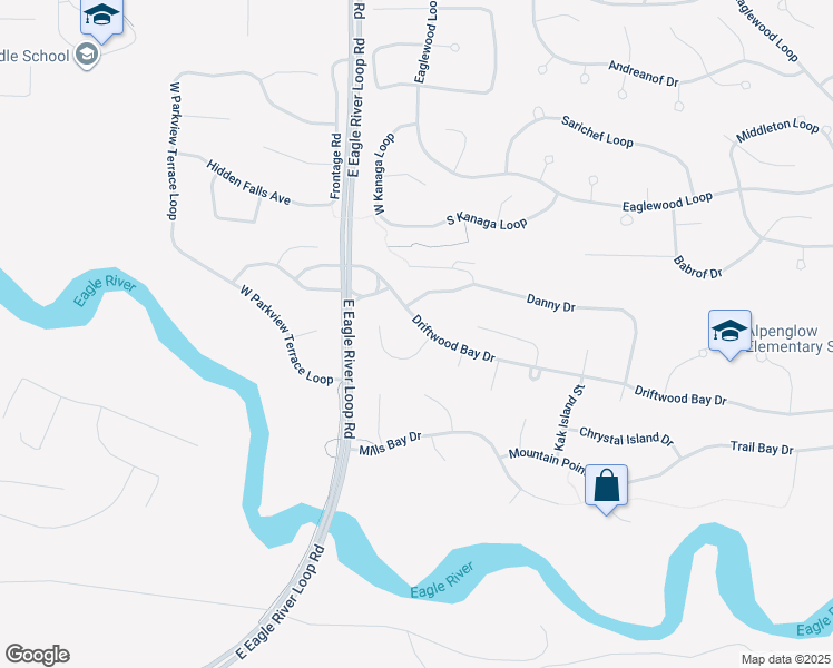map of restaurants, bars, coffee shops, grocery stores, and more near 18591 Jude Island Circle in Anchorage