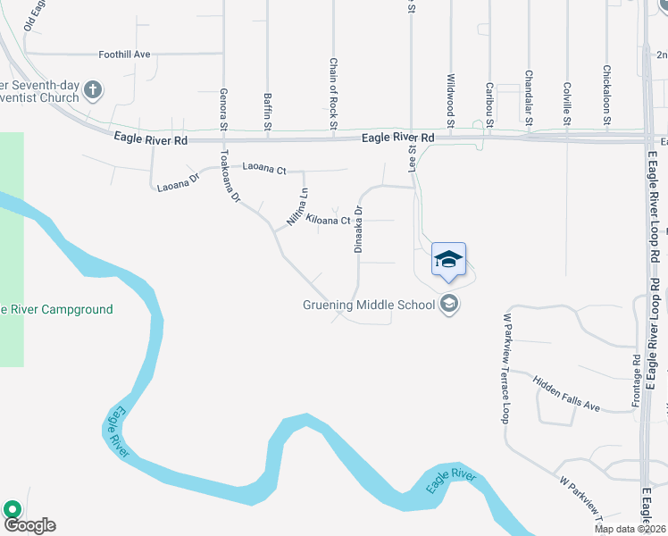 map of restaurants, bars, coffee shops, grocery stores, and more near 9641 Noaya Circle in Anchorage