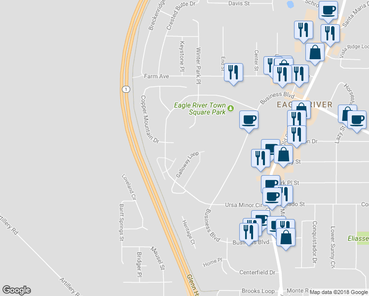 map of restaurants, bars, coffee shops, grocery stores, and more near 16232 Ursa Minor Circle in Anchorage