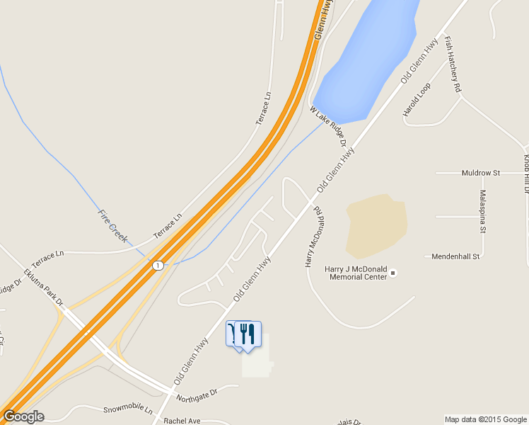 map of restaurants, bars, coffee shops, grocery stores, and more near 17525 Silverwood Way in Anchorage