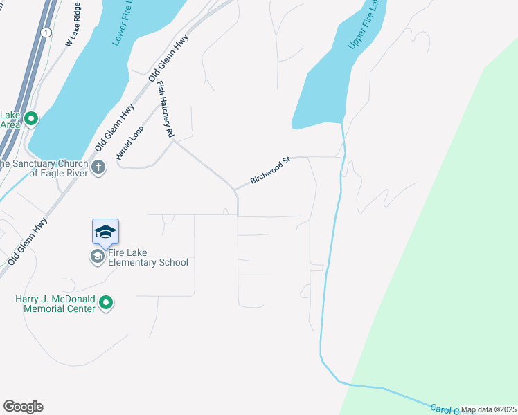 map of restaurants, bars, coffee shops, grocery stores, and more near 14011 Knob Hill Drive in Anchorage