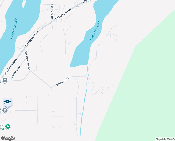 map of restaurants, bars, coffee shops, grocery stores, and more near 18851 Fish Hatchery Road in Anchorage
