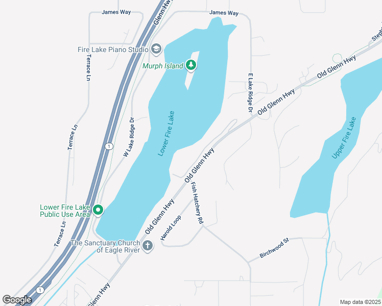 map of restaurants, bars, coffee shops, grocery stores, and more near 14500-14642 Old Glenn Highway in Anchorage