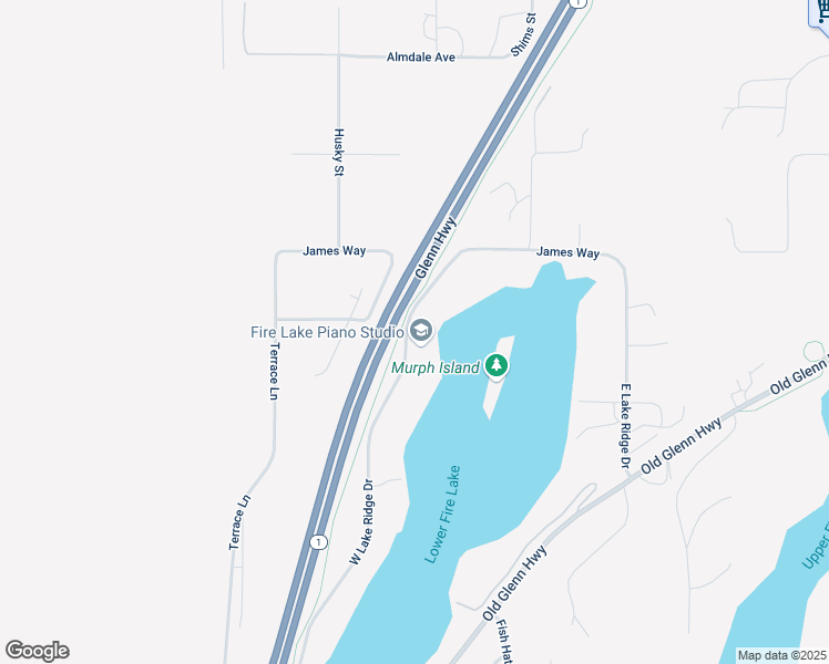 map of restaurants, bars, coffee shops, grocery stores, and more near 15027 West Lake Ridge Drive in Anchorage