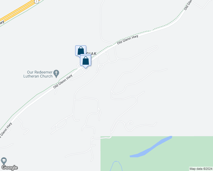 map of restaurants, bars, coffee shops, grocery stores, and more near 18408 Amonson Road in Anchorage
