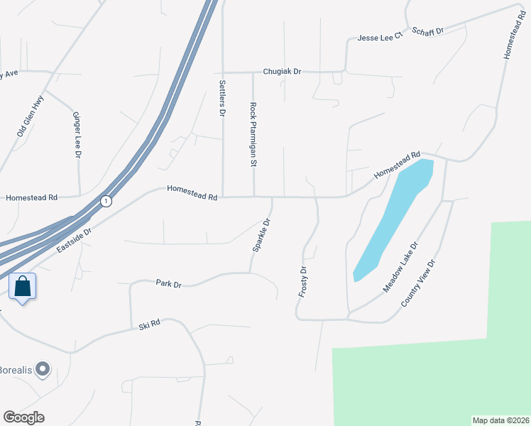 map of restaurants, bars, coffee shops, grocery stores, and more near 24515 Hearthstone Drive in Anchorage