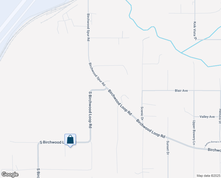 map of restaurants, bars, coffee shops, grocery stores, and more near 16525 South Birchwood Loop Road in Anchorage
