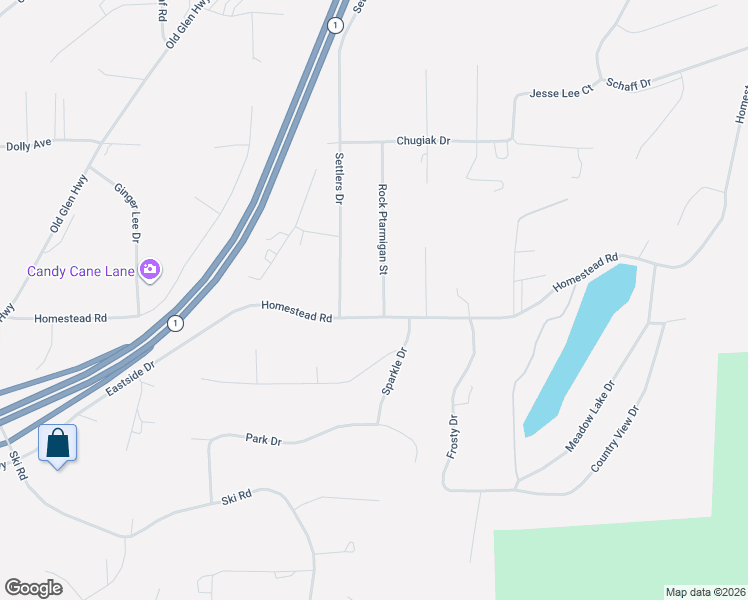map of restaurants, bars, coffee shops, grocery stores, and more near 24515 Hearthstone Drive in Anchorage