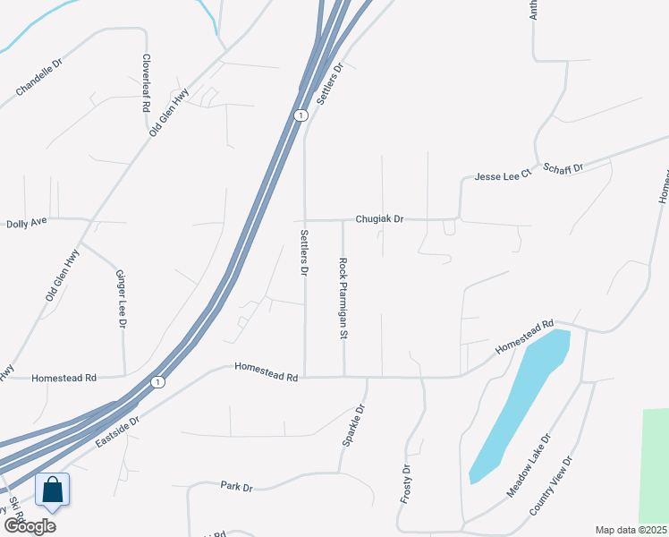 map of restaurants, bars, coffee shops, grocery stores, and more near 21446 Rock Ptarmigan Street in Anchorage