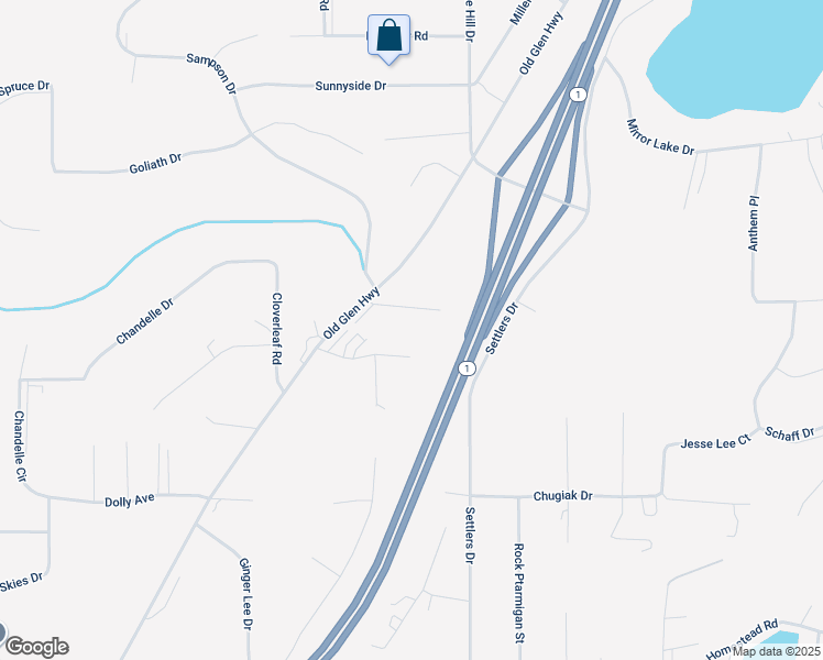 map of restaurants, bars, coffee shops, grocery stores, and more near 24244 Mount Eklutna Drive in Anchorage