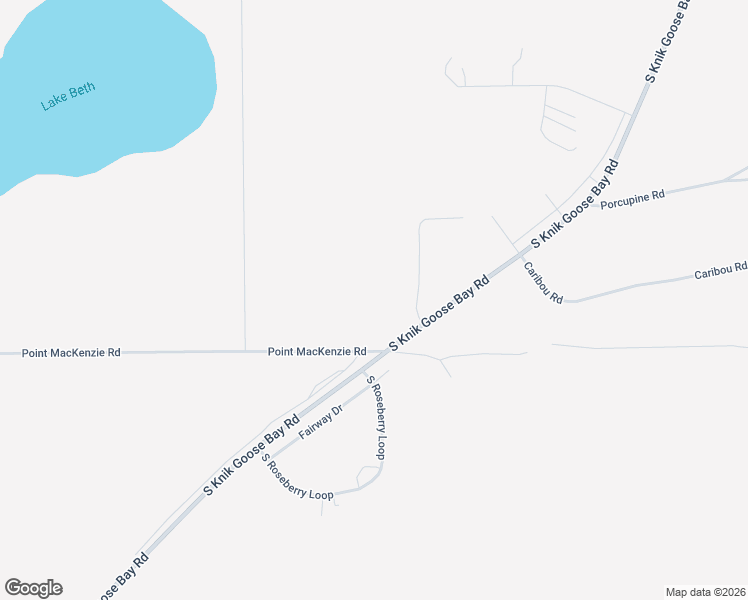map of restaurants, bars, coffee shops, grocery stores, and more near 14347 Point Mackenzie Road in Wasilla