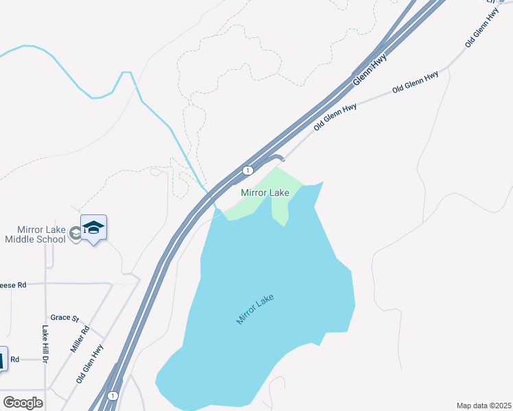 map of restaurants, bars, coffee shops, grocery stores, and more near 23051 Old Glenn Highway in Anchorage