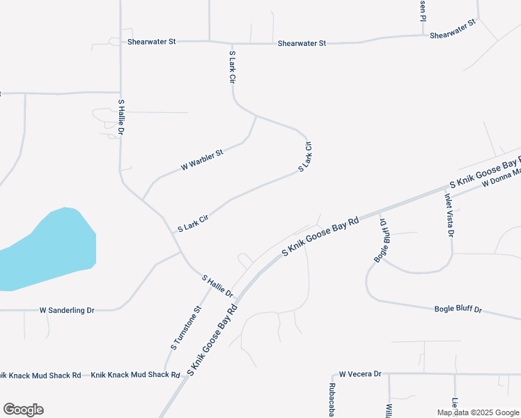 map of restaurants, bars, coffee shops, grocery stores, and more near 6963 South Lark Circle in Wasilla