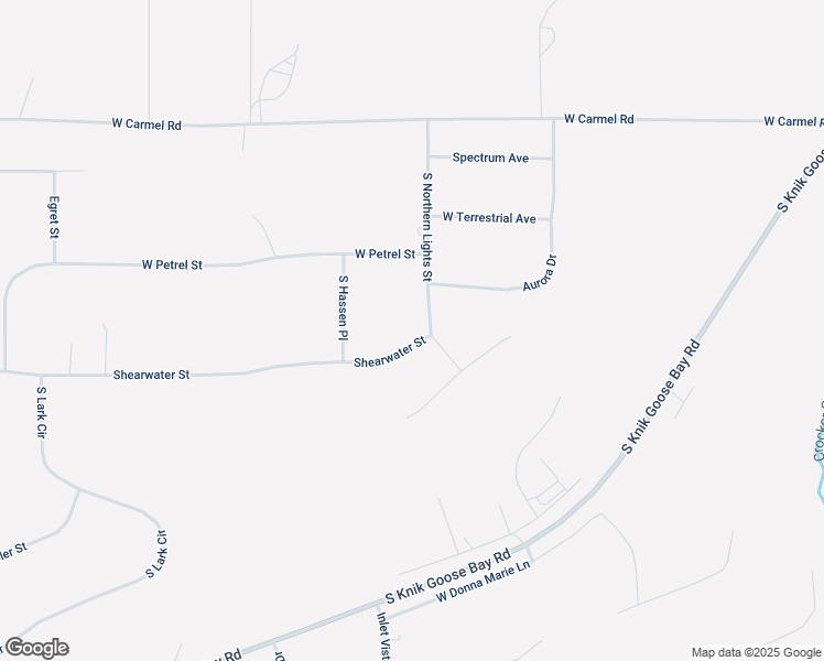 map of restaurants, bars, coffee shops, grocery stores, and more near 7933 Shearwater Street in Wasilla