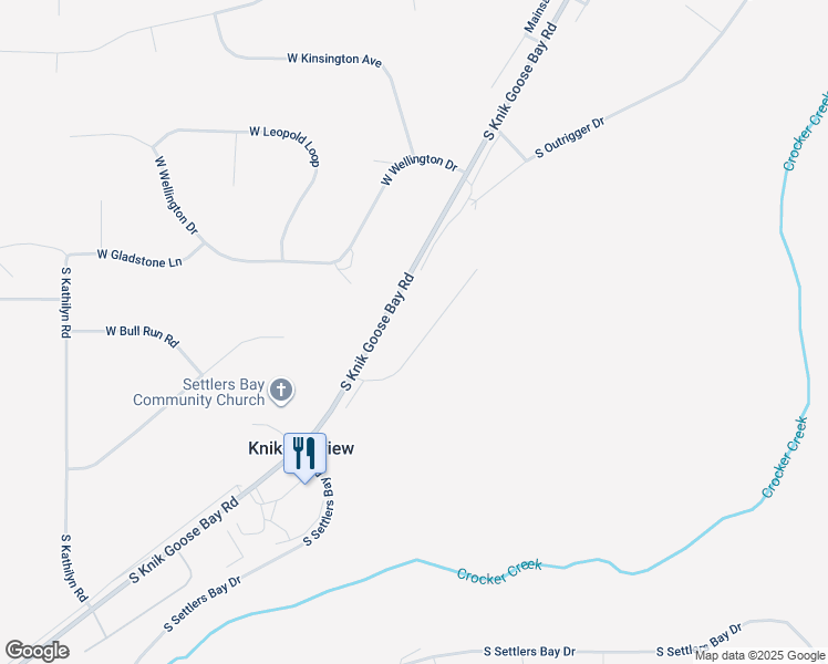 map of restaurants, bars, coffee shops, grocery stores, and more near 5545 South Irwin Drive in Wasilla