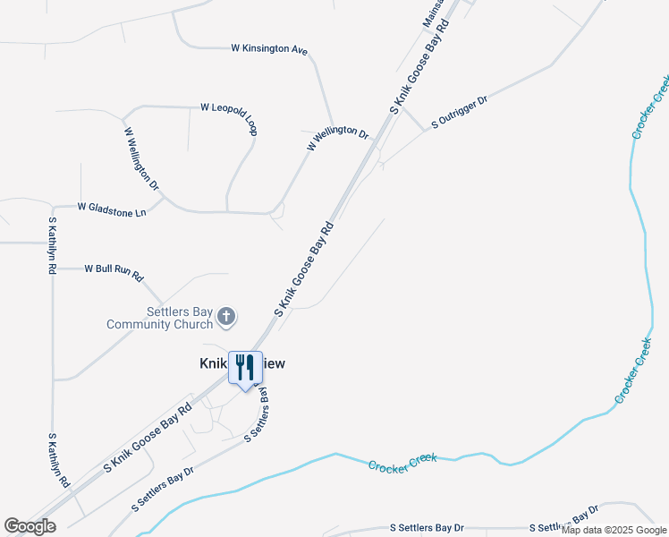 map of restaurants, bars, coffee shops, grocery stores, and more near 5545 South Irwin Drive in Wasilla