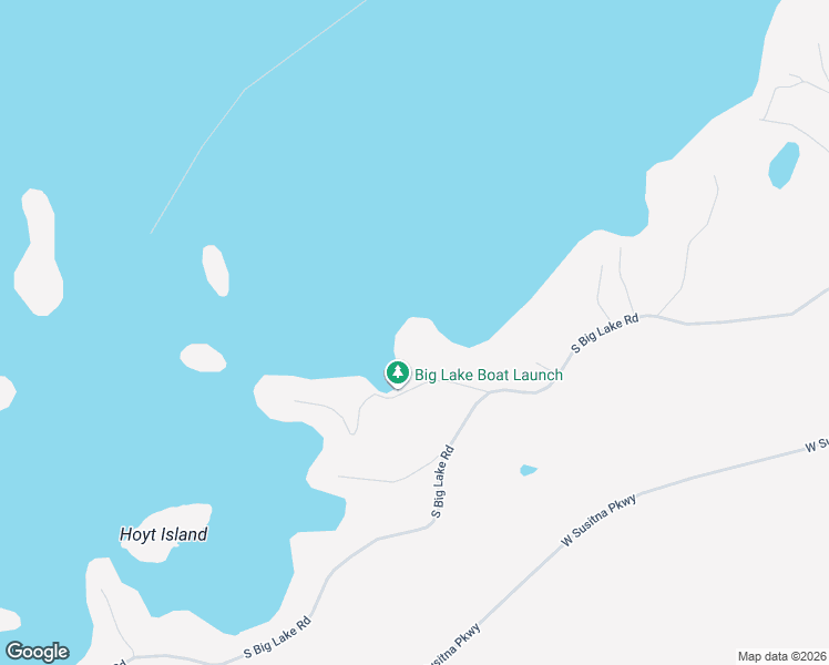 map of restaurants, bars, coffee shops, grocery stores, and more near 8480 South Big Lake Road in Wasilla