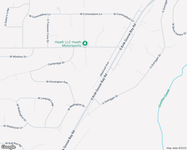 map of restaurants, bars, coffee shops, grocery stores, and more near 4960 Mainsail Avenue in Wasilla