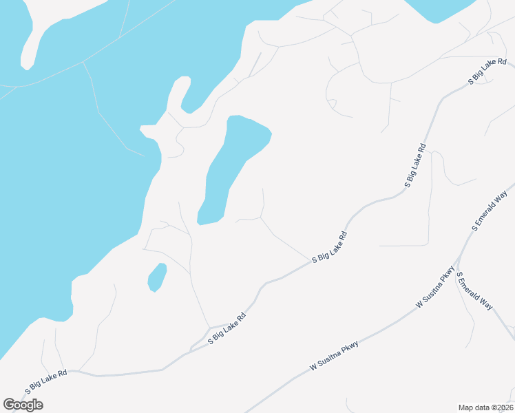 map of restaurants, bars, coffee shops, grocery stores, and more near 7406 South Big Lake Road in Wasilla