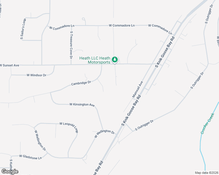 map of restaurants, bars, coffee shops, grocery stores, and more near 4951 South Albert Circle in Wasilla