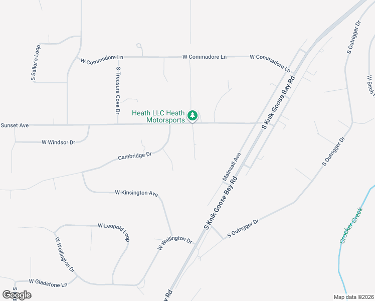 map of restaurants, bars, coffee shops, grocery stores, and more near 4951 South Albert Circle in Wasilla