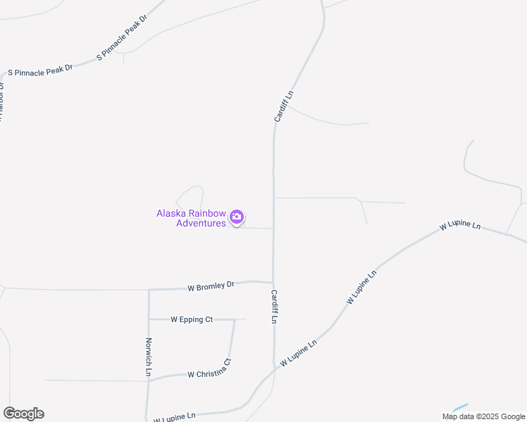 map of restaurants, bars, coffee shops, grocery stores, and more near 4851 Stratford Court in Wasilla