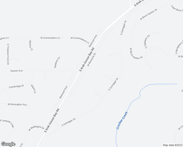 map of restaurants, bars, coffee shops, grocery stores, and more near 4801 South Binnacle Drive in Wasilla