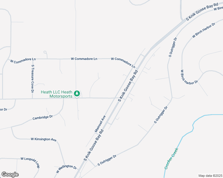 map of restaurants, bars, coffee shops, grocery stores, and more near 4730 Mainsail Avenue in Wasilla