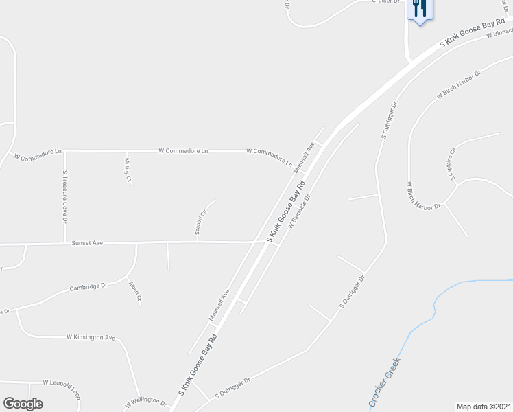 map of restaurants, bars, coffee shops, grocery stores, and more near 4730 Mainsail Avenue in Wasilla