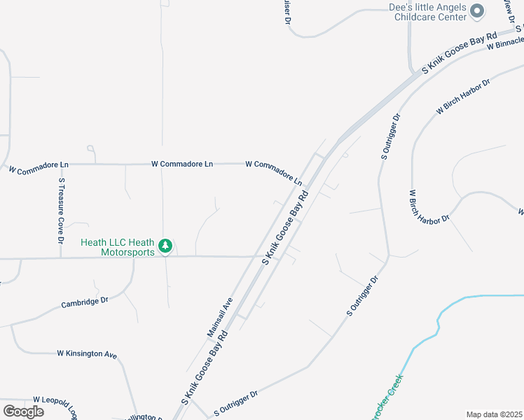 map of restaurants, bars, coffee shops, grocery stores, and more near 4700 Mainsail Avenue in Wasilla