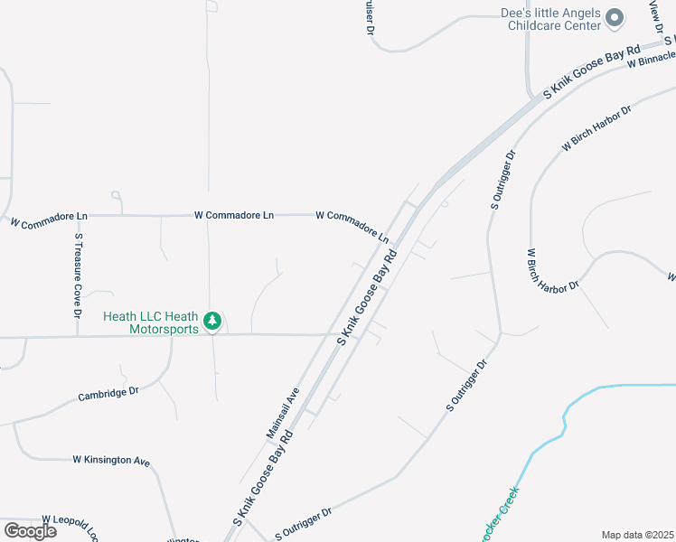 map of restaurants, bars, coffee shops, grocery stores, and more near 4700 Mainsail Avenue in Wasilla