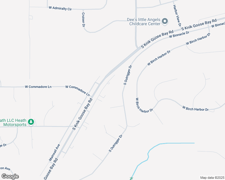 map of restaurants, bars, coffee shops, grocery stores, and more near 4551 South Binnacle Drive in Wasilla