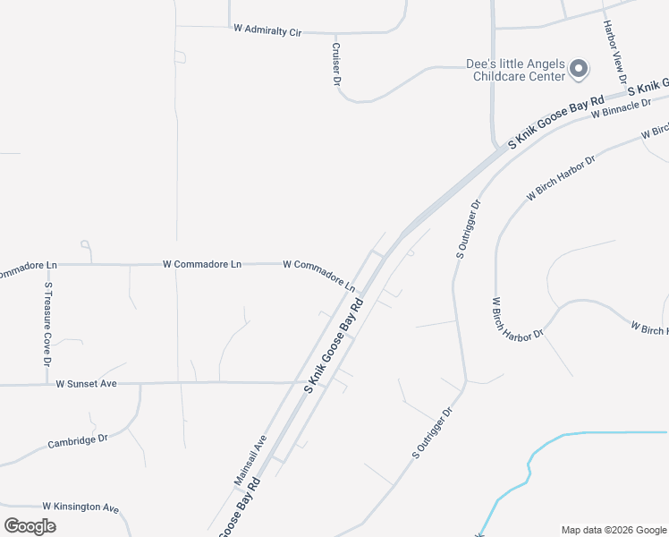 map of restaurants, bars, coffee shops, grocery stores, and more near 6301 West Commadore Lane in Wasilla