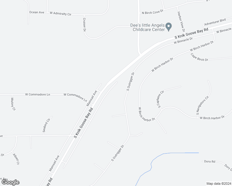 map of restaurants, bars, coffee shops, grocery stores, and more near 4551 South Binnacle Drive in Wasilla