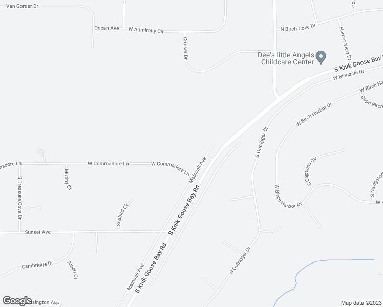 map of restaurants, bars, coffee shops, grocery stores, and more near 4550 South Mainsail Avenue in Wasilla