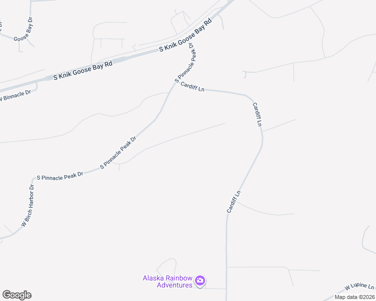 map of restaurants, bars, coffee shops, grocery stores, and more near 4984 Pinnacle Ridge Circle in Wasilla