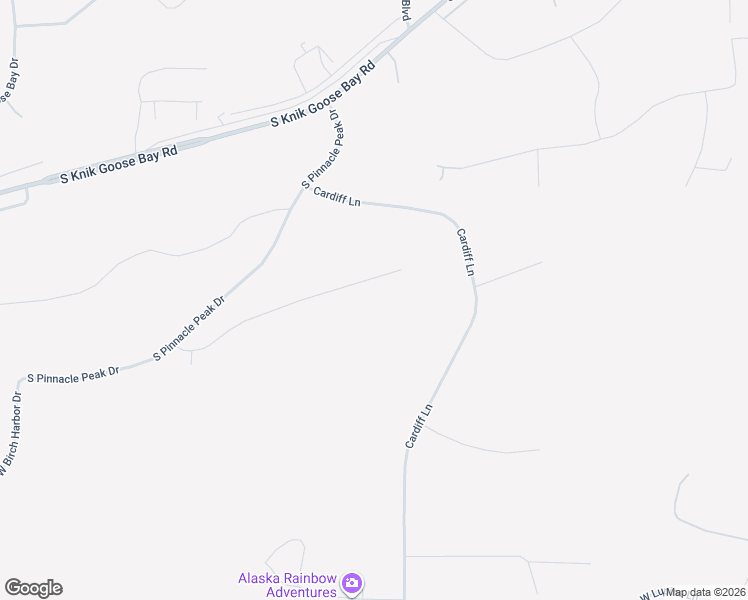 map of restaurants, bars, coffee shops, grocery stores, and more near 4894 West Pinnacle Ridge Circle in Wasilla