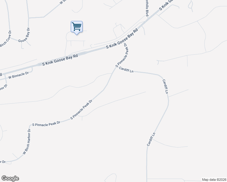map of restaurants, bars, coffee shops, grocery stores, and more near 3955 South Pinnacle Peak Drive in Wasilla