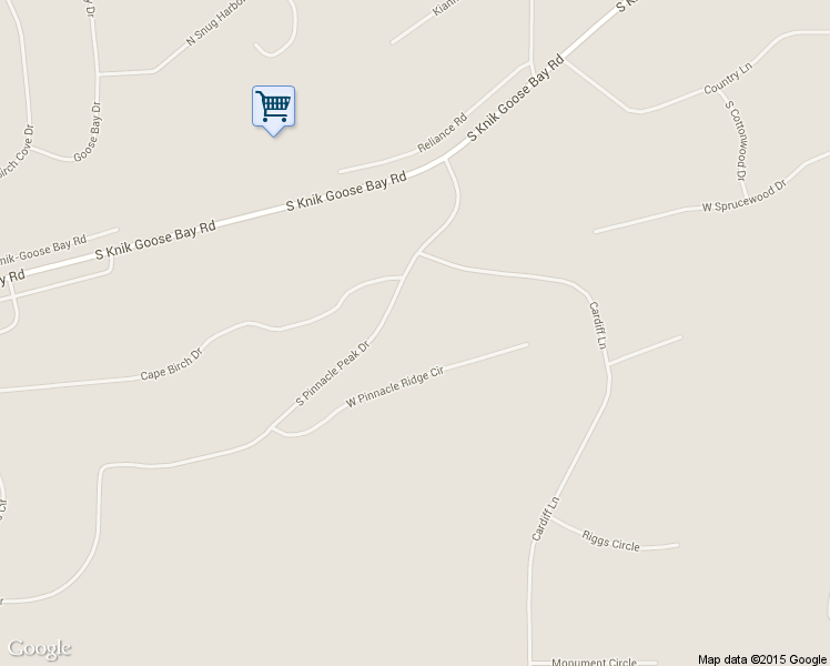 map of restaurants, bars, coffee shops, grocery stores, and more near 3955 South Pinnacle Peak Drive in Wasilla