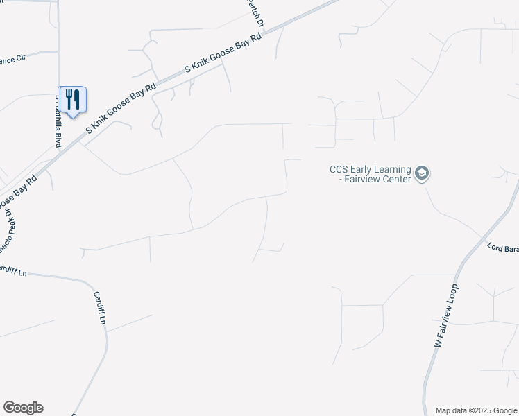map of restaurants, bars, coffee shops, grocery stores, and more near 4054 South Meadow Drive in Wasilla