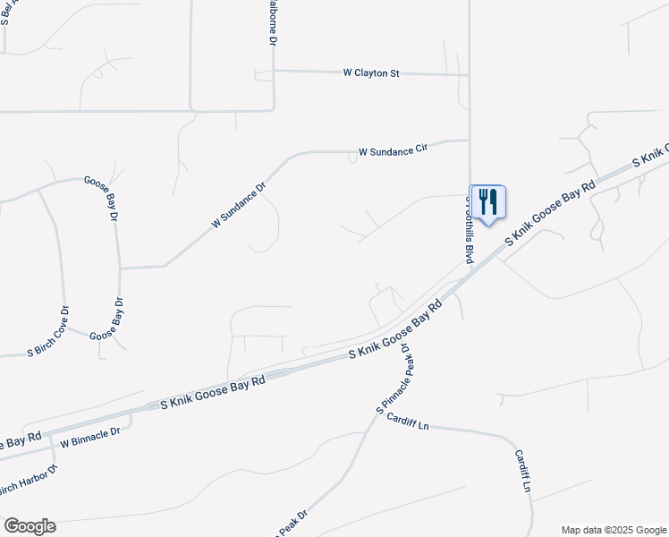 map of restaurants, bars, coffee shops, grocery stores, and more near 5070 Kianna Avenue in Wasilla