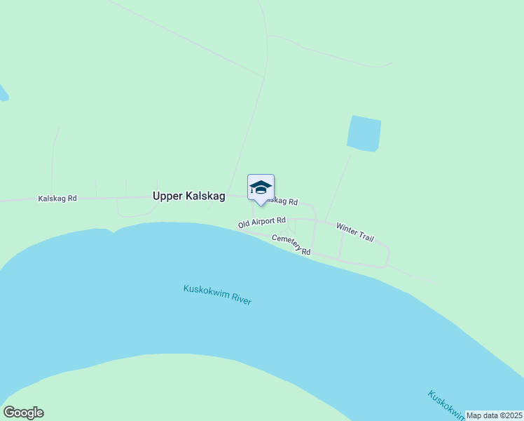 map of restaurants, bars, coffee shops, grocery stores, and more near in Upper Kalskag